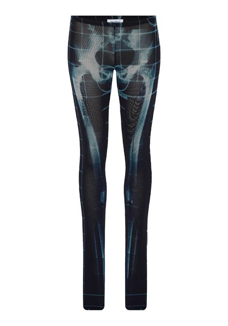 pantaloni squeletor donna neri e blu JEAN PAUL GAULTIER | 25/33-F-PA183-T580005956